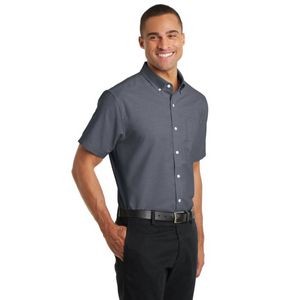 Port Authority Short Sleeve SuperPro Oxford Shirt.