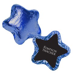 Milk Chocolate Foil Stars
