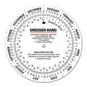 Double Wheel Date Calculator, Large