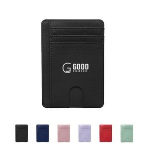 RFID Blocking Leather Credit Card Holder