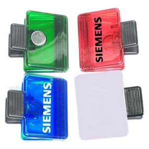 Jumbo Size Rectangular Magnetic Memo Clip w/Strong Grip