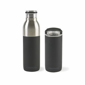 Emery 2-in-1 Double Wall Stainless Bottle - 20 Oz. - Matte Black
