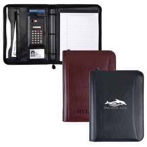 Office Binder 3-Ring Zip Portfolio