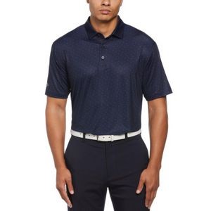 Callaway® Micro Chev Print UPF 50+ Men's Polo Shirt with Custom Logo