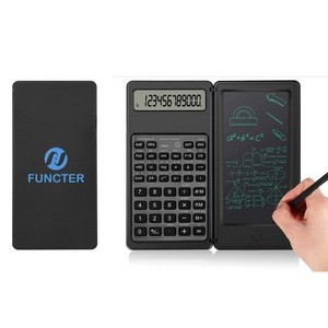 3 in 1 Intelligent Folding Portable Scientific Function Calculator with LCD Writing Notepad