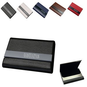 Microfiber Leather Business Card Holder