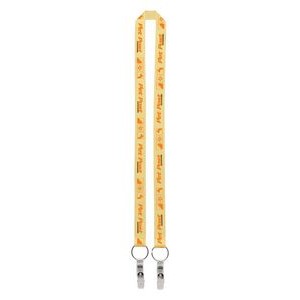 1" Dual LA-214 Sublimation Lanyard