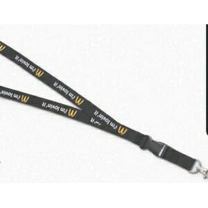 5/8" Screen Printed Polyester Lanyard
