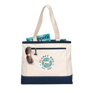 Utility Tote - Natural-Navy