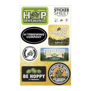 Select Your Sticker Sheet | Large | 7" x 11" | White Vinyl